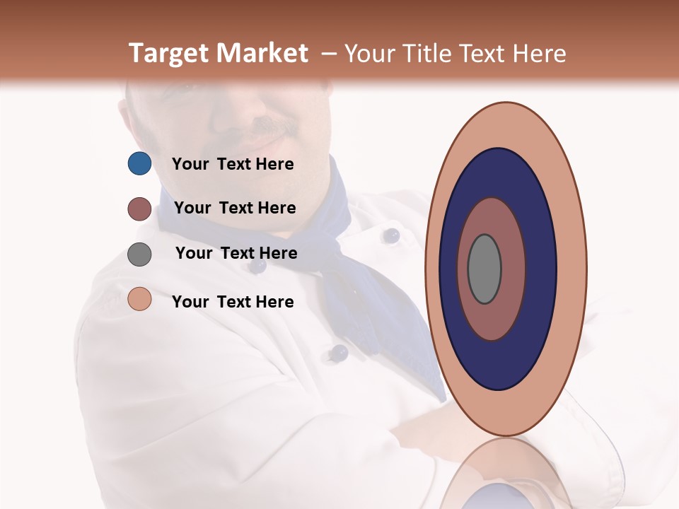 Smiling Mustache Man PowerPoint Template