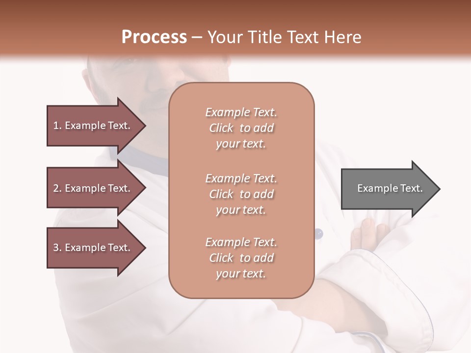 Smiling Mustache Man PowerPoint Template