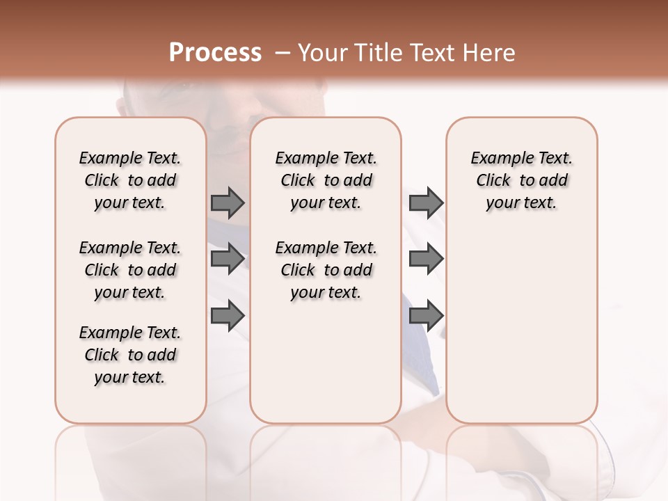 Smiling Mustache Man PowerPoint Template