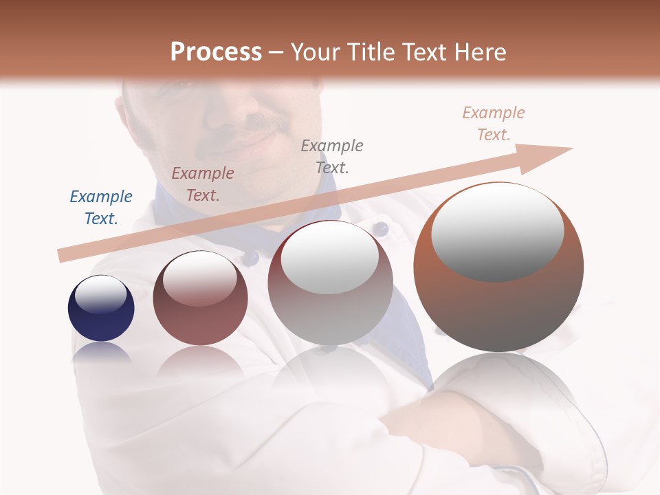 Smiling Mustache Man PowerPoint Template