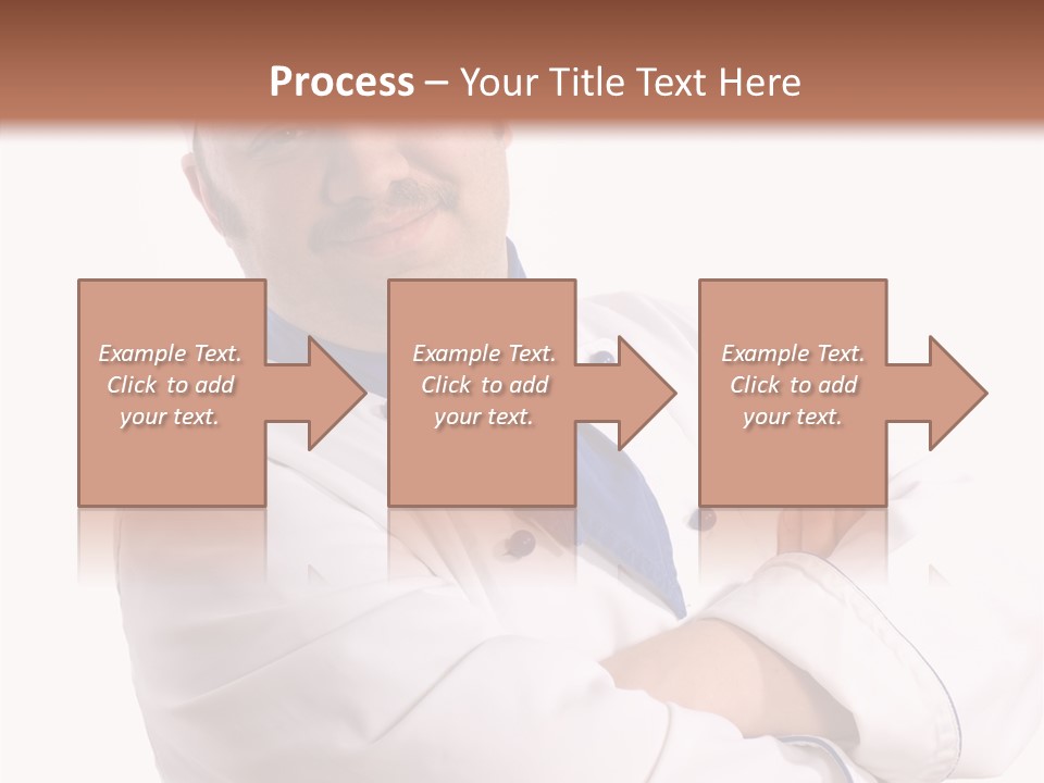 Smiling Mustache Man PowerPoint Template