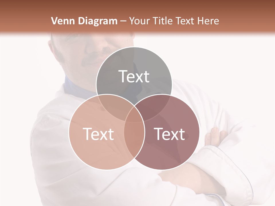 Smiling Mustache Man PowerPoint Template