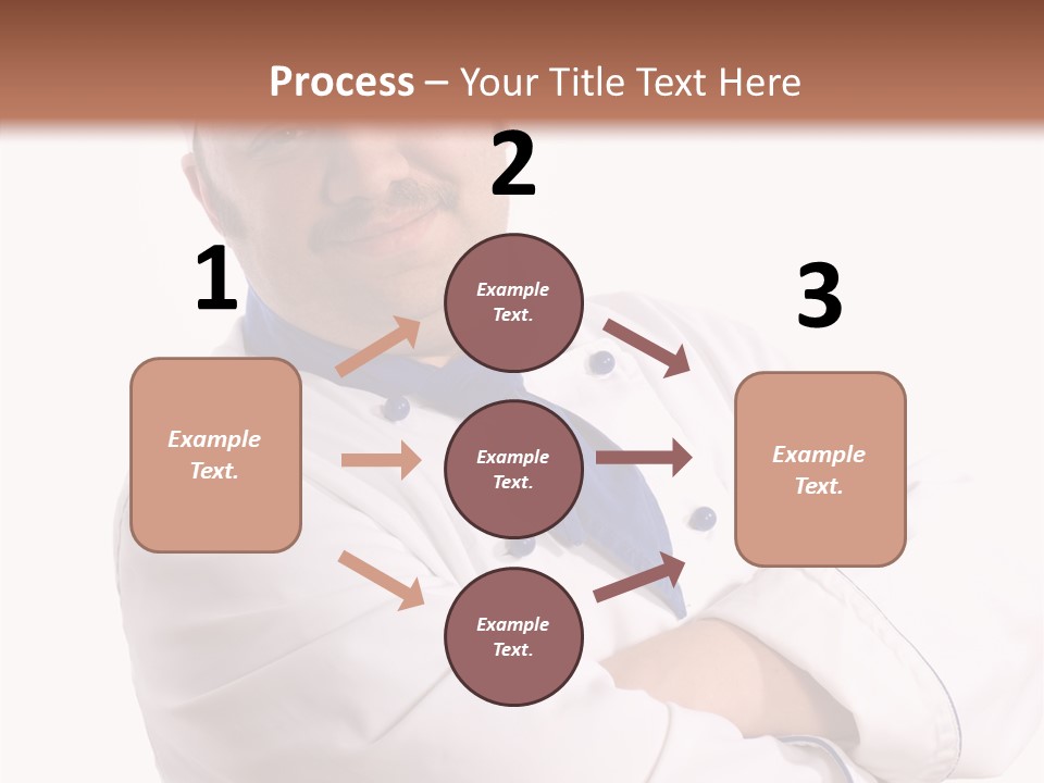 Smiling Mustache Man PowerPoint Template