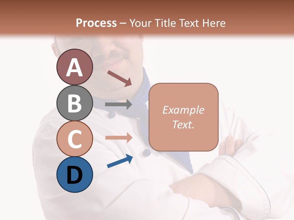 Smiling Mustache Man PowerPoint Template