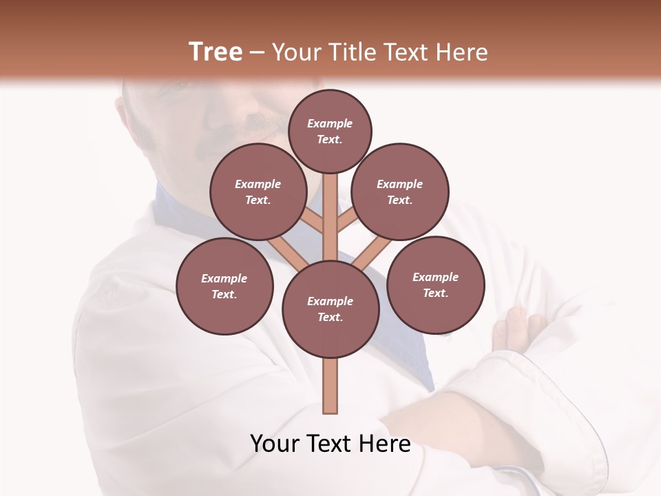 Smiling Mustache Man PowerPoint Template