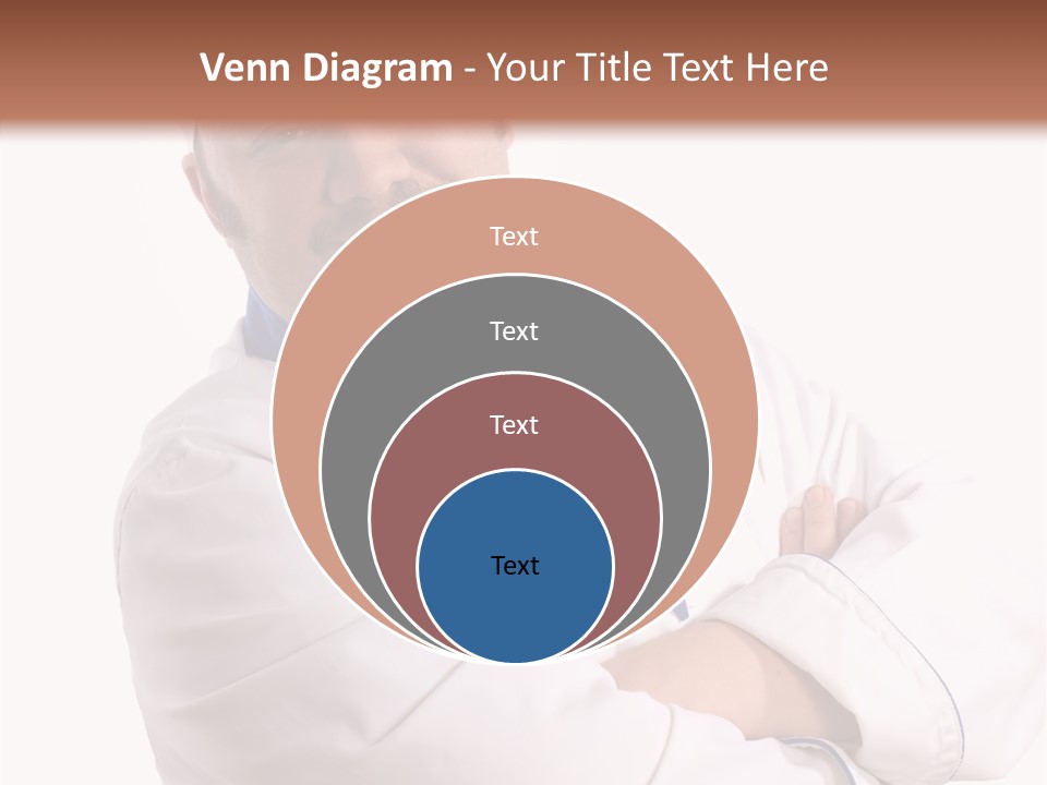 Smiling Mustache Man PowerPoint Template
