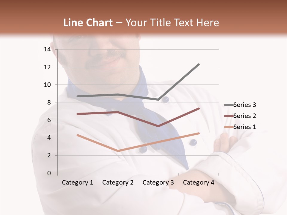Smiling Mustache Man PowerPoint Template