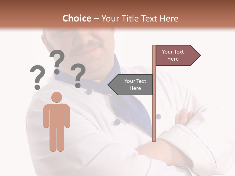 Smiling Mustache Man PowerPoint Template