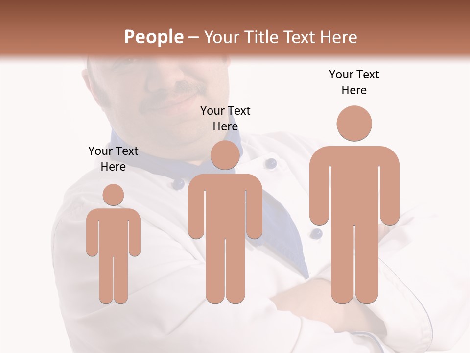 Smiling Mustache Man PowerPoint Template