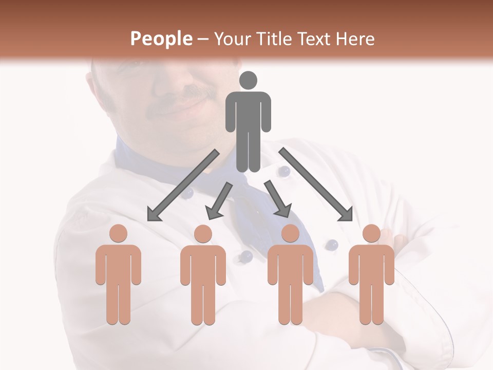 Smiling Mustache Man PowerPoint Template
