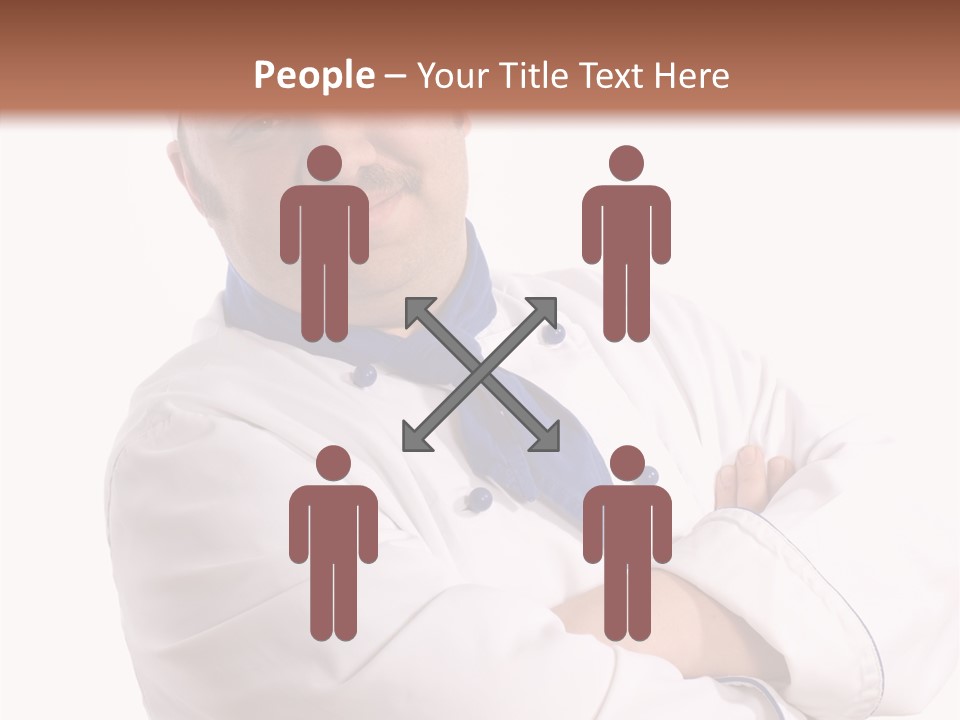 Smiling Mustache Man PowerPoint Template