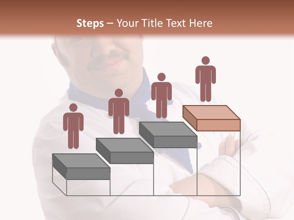 Smiling Mustache Man PowerPoint Template