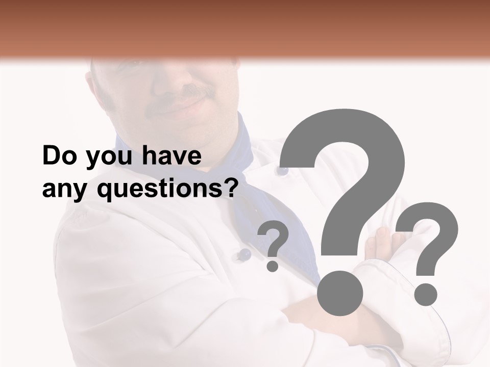 Smiling Mustache Man PowerPoint Template