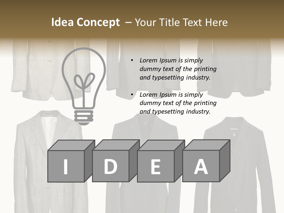 Material Style Fabric PowerPoint Template