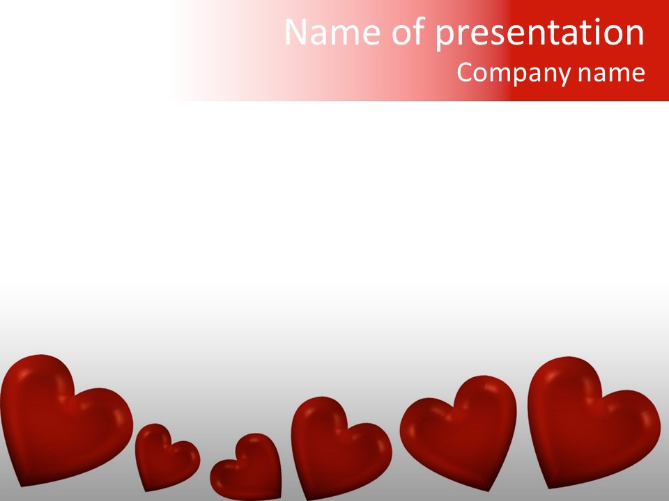 Holiday Glow Sweetheart PowerPoint Template