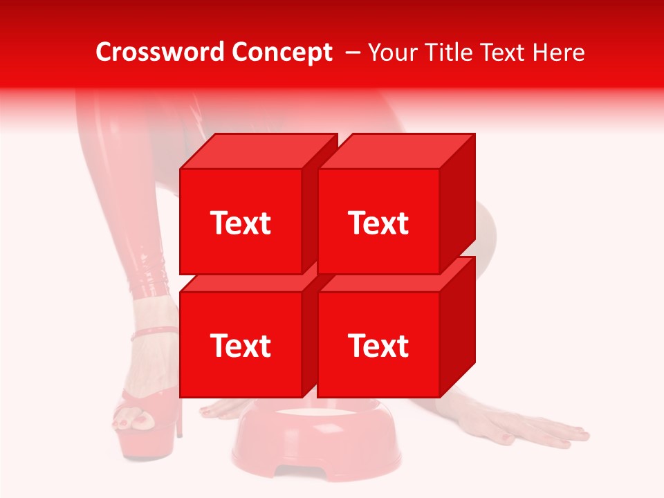 Provocative Woman Fetish PowerPoint Template