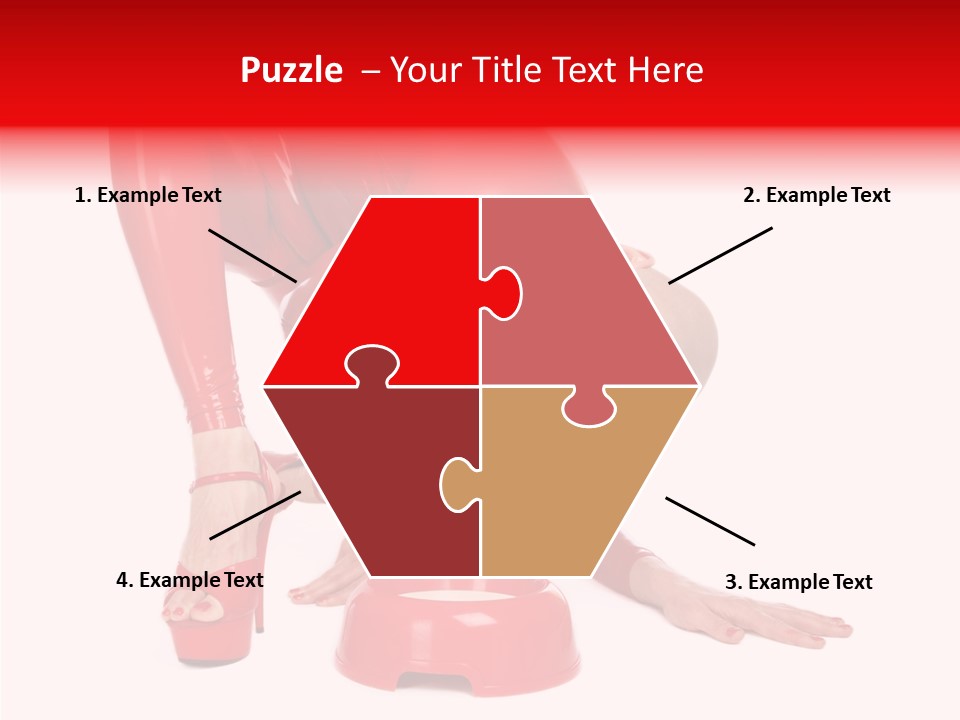 Provocative Woman Fetish PowerPoint Template