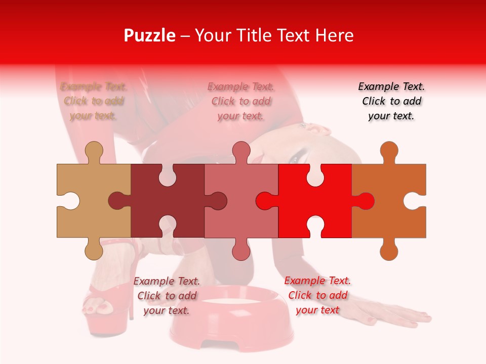 Provocative Woman Fetish PowerPoint Template