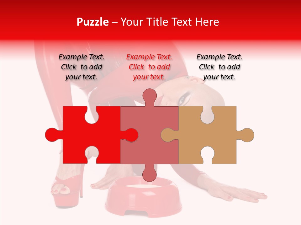 Provocative Woman Fetish PowerPoint Template