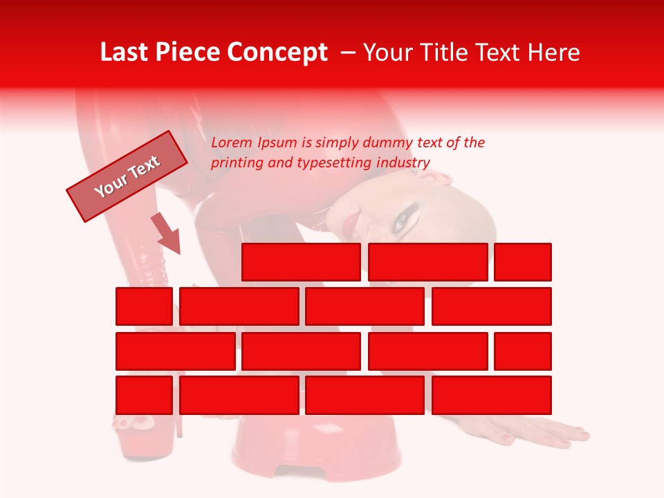 Provocative Woman Fetish PowerPoint Template