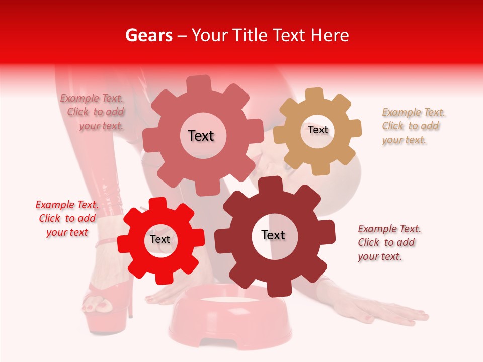 Provocative Woman Fetish PowerPoint Template