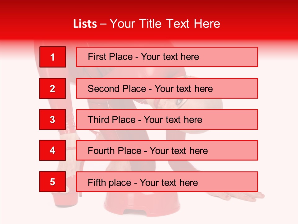 Provocative Woman Fetish PowerPoint Template