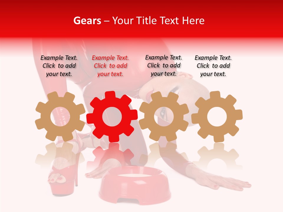 Provocative Woman Fetish PowerPoint Template