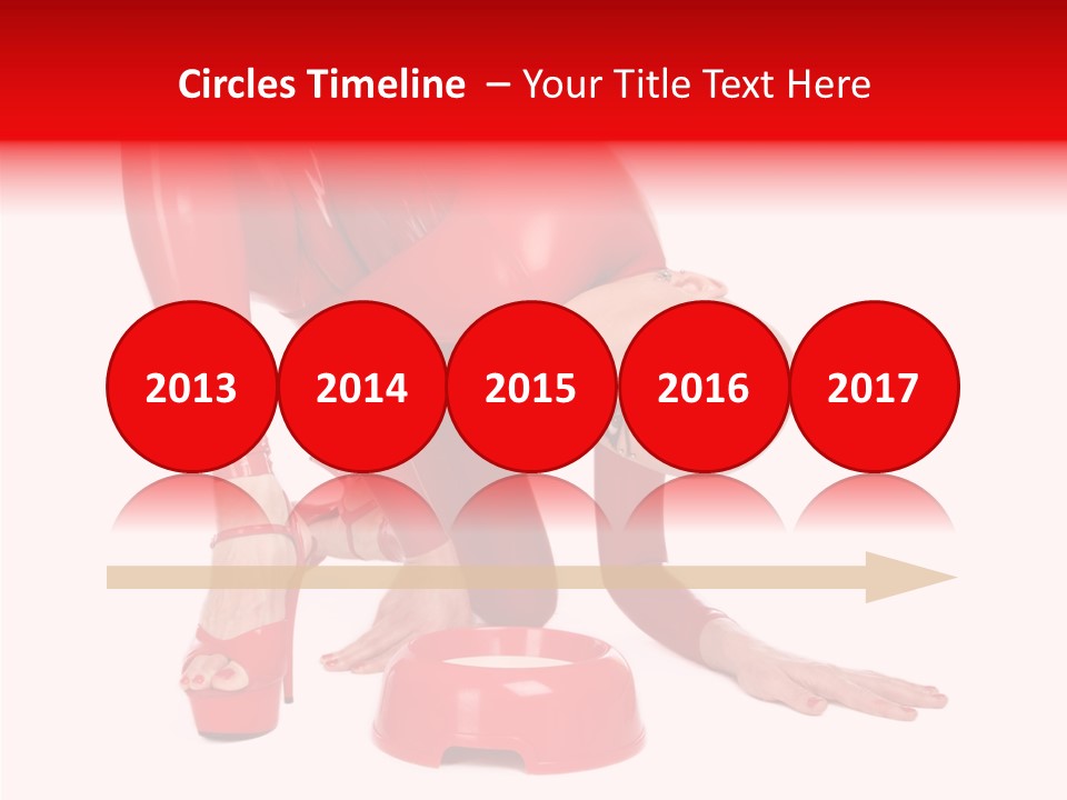 Provocative Woman Fetish PowerPoint Template