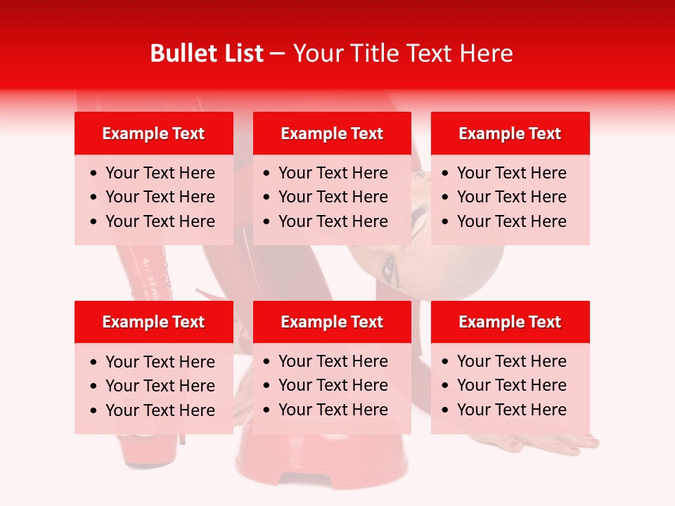 Provocative Woman Fetish PowerPoint Template