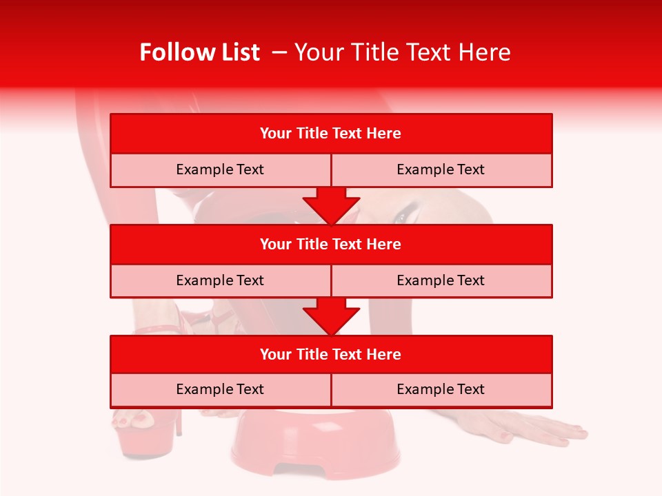 Provocative Woman Fetish PowerPoint Template