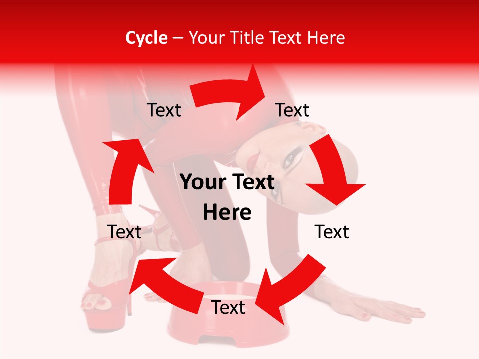 Provocative Woman Fetish PowerPoint Template