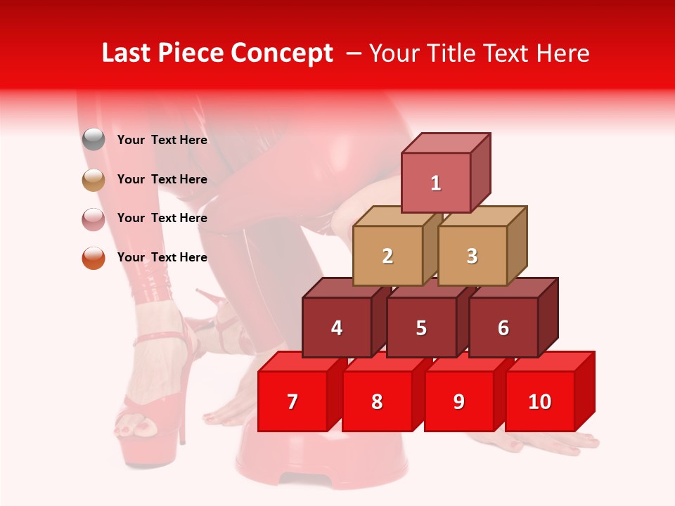 Provocative Woman Fetish PowerPoint Template