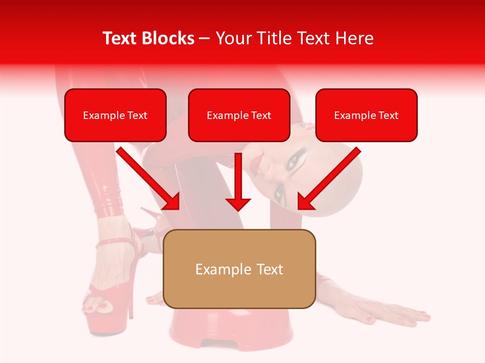 Provocative Woman Fetish PowerPoint Template