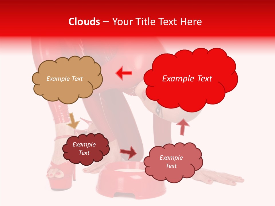 Provocative Woman Fetish PowerPoint Template