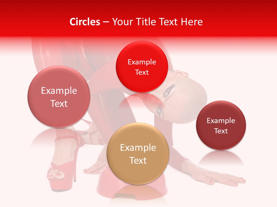 Provocative Woman Fetish PowerPoint Template