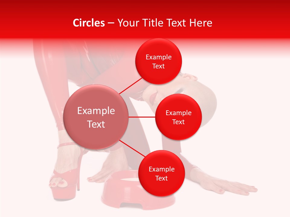 Provocative Woman Fetish PowerPoint Template