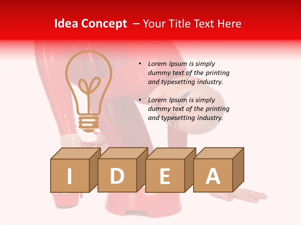 Provocative Woman Fetish PowerPoint Template