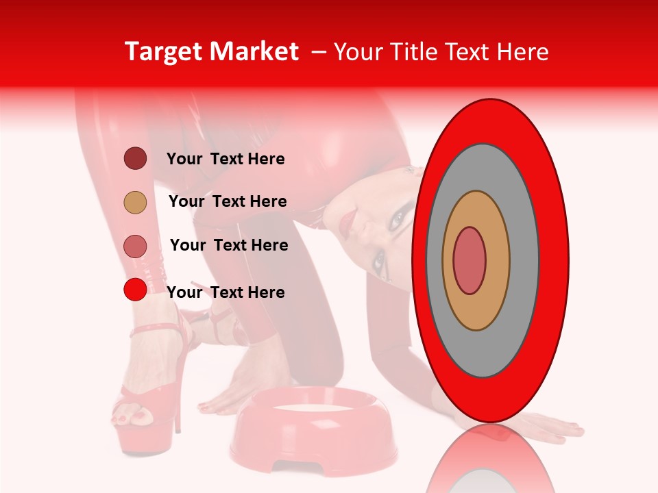 Provocative Woman Fetish PowerPoint Template