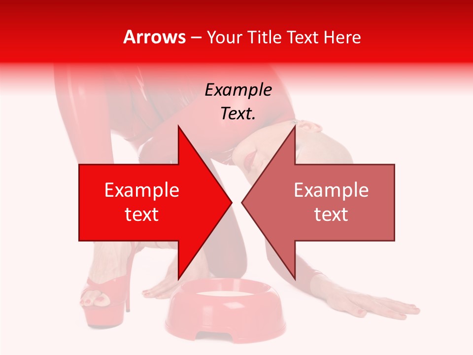 Provocative Woman Fetish PowerPoint Template