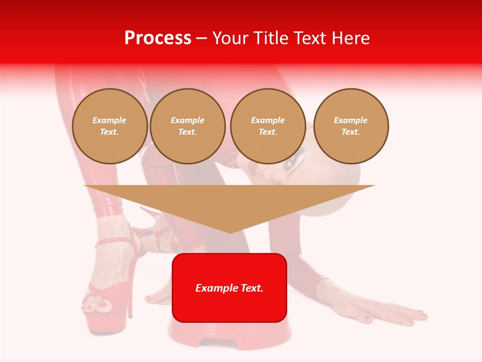 Provocative Woman Fetish PowerPoint Template