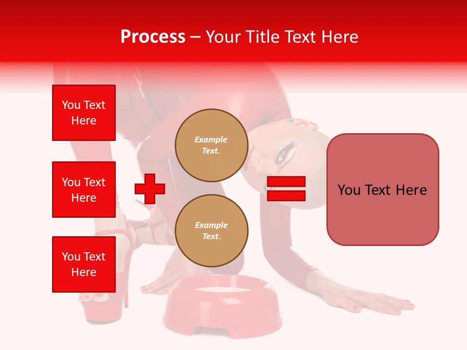 Provocative Woman Fetish PowerPoint Template