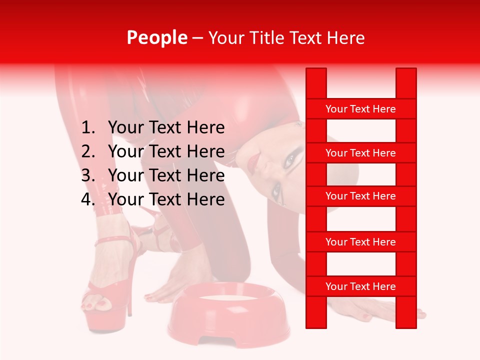 Provocative Woman Fetish PowerPoint Template