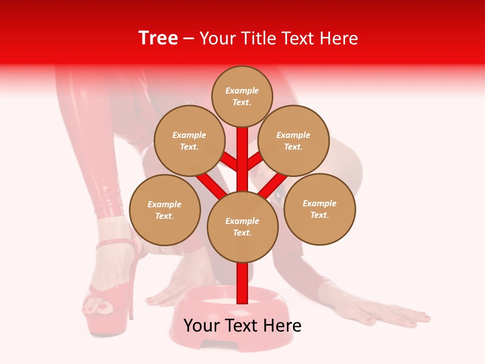 Provocative Woman Fetish PowerPoint Template