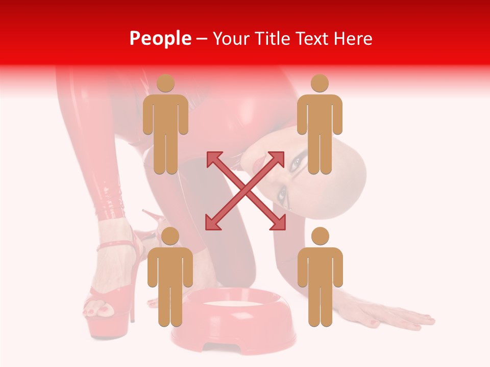 Provocative Woman Fetish PowerPoint Template