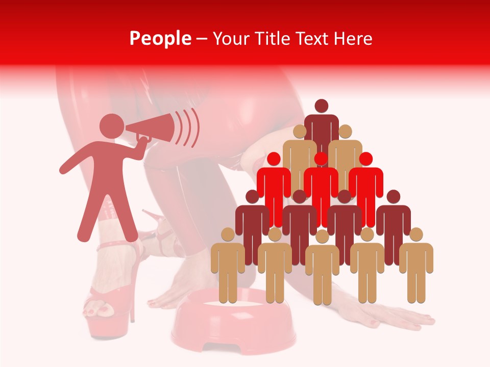 Provocative Woman Fetish PowerPoint Template