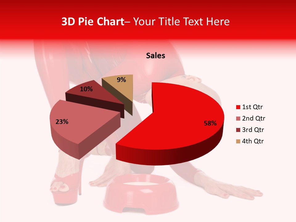 Provocative Woman Fetish PowerPoint Template