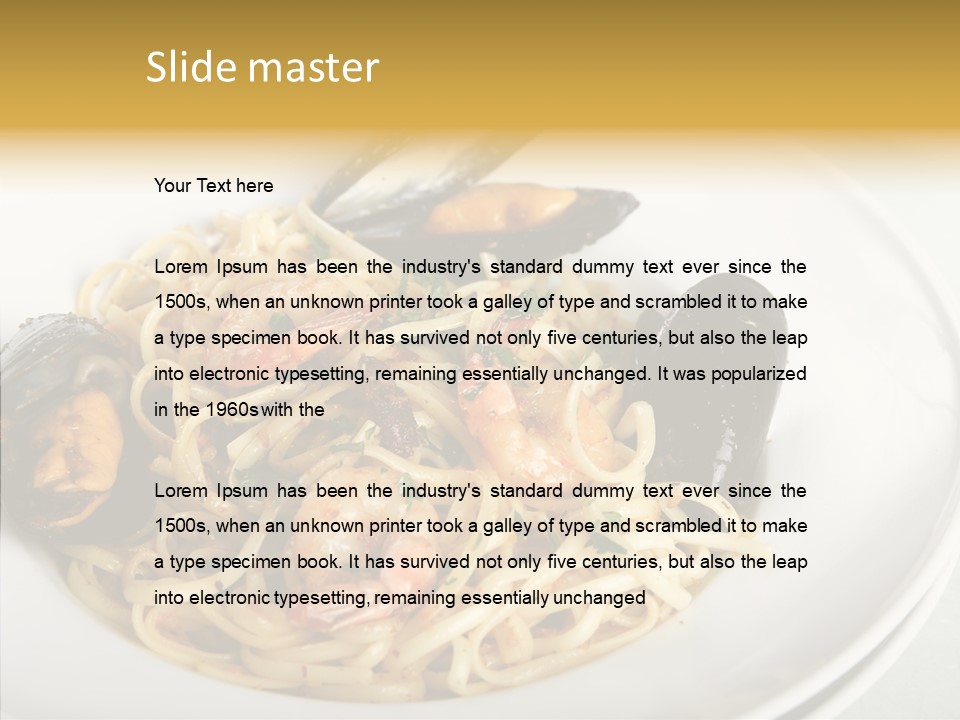 Lasagna Quick Fork PowerPoint Template