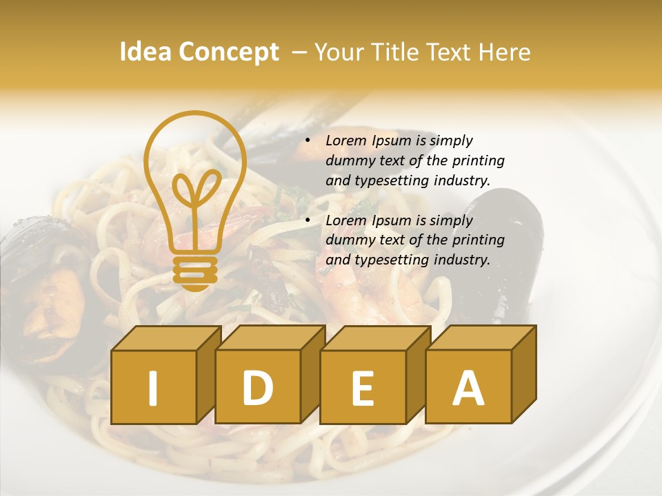 Lasagna Quick Fork PowerPoint Template