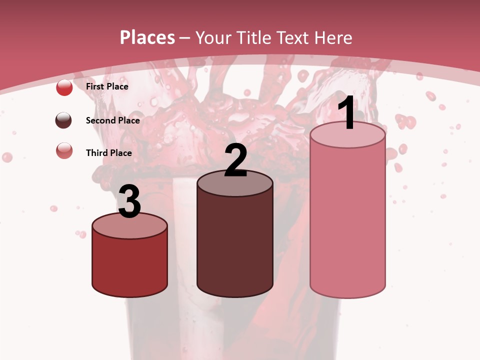 Mixed Splashing Drink PowerPoint Template