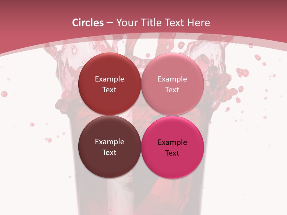 Mixed Splashing Drink PowerPoint Template